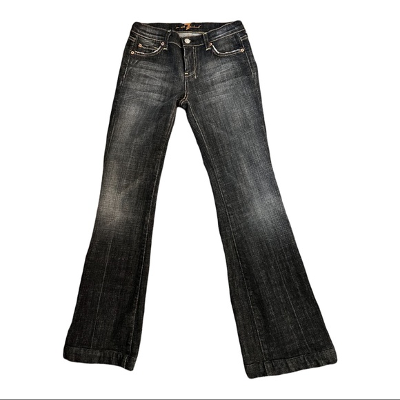 7 FOR ALL MANKIND DARK DENIM FLARE 26 - Picture 9 of 14